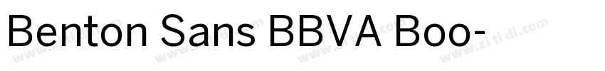 Benton Sans BBVA Boo字体转换